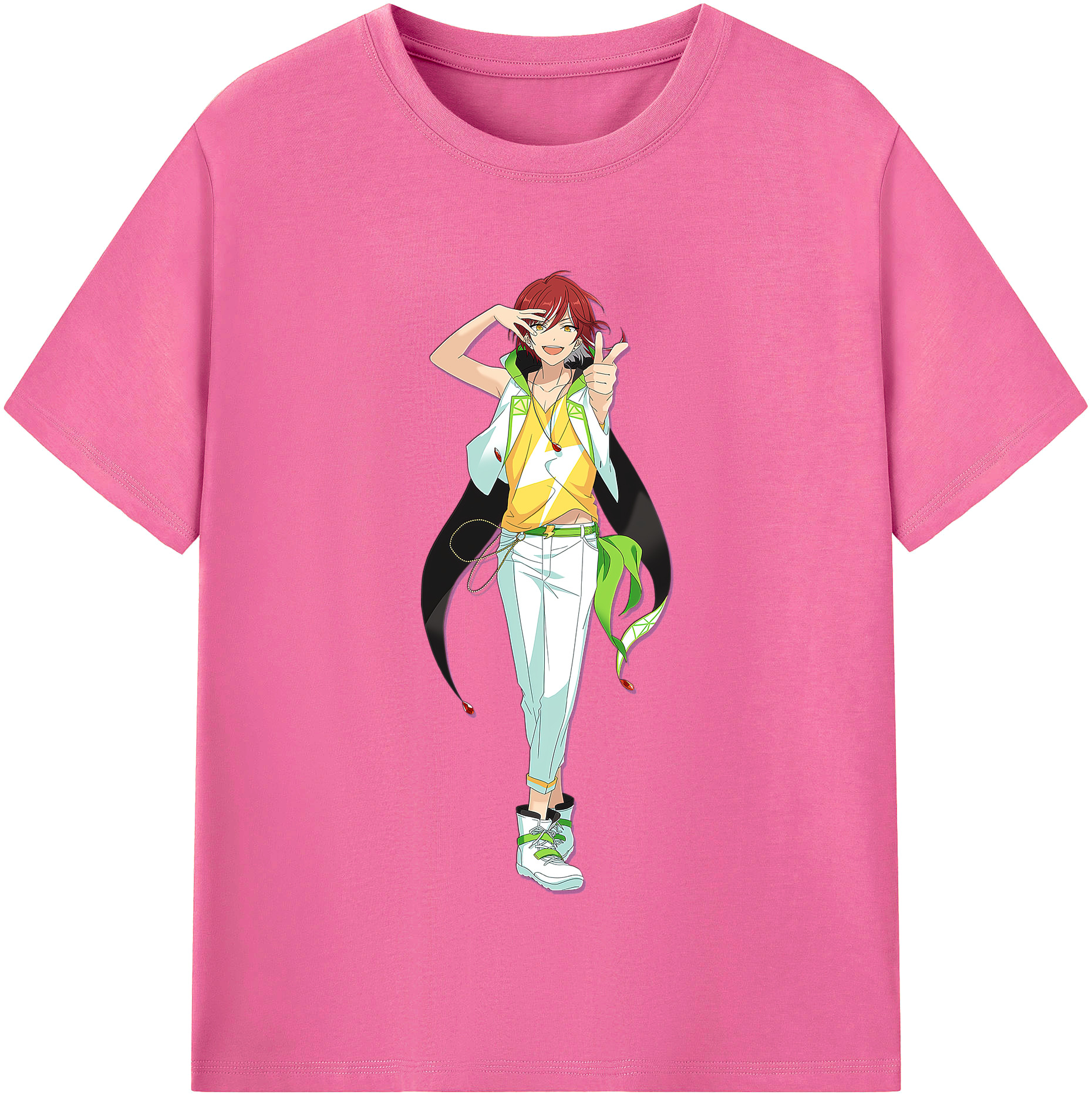 （画像用） あんさんぶるスターズ! Ensemble Stars レディースカジュアルプリントTシャツ（綿100％）